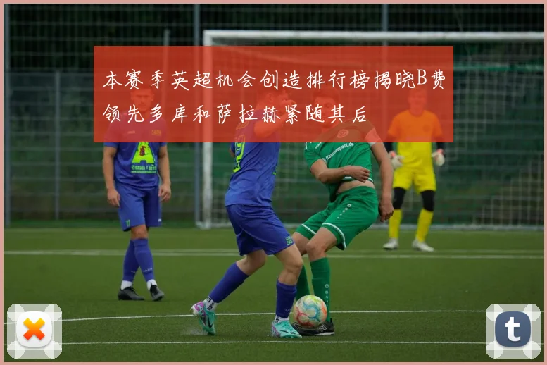 本赛季英超机会创造排行榜揭晓B费领先多库和萨拉赫紧随其后